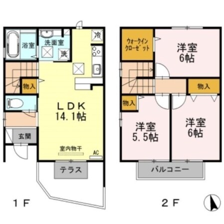 ル・ポタジェの物件間取画像